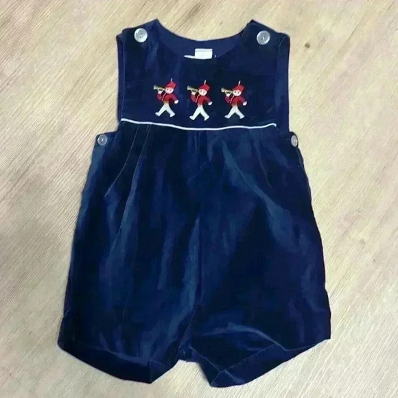 Velvet romper with stitched appliqué size 4T - Picture 1 of 4